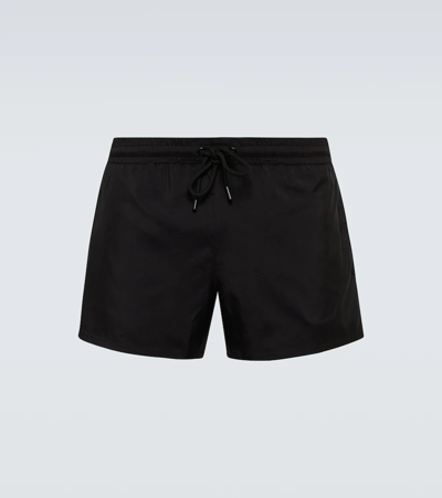Shop Commas Short Length Swim Shorts In Black