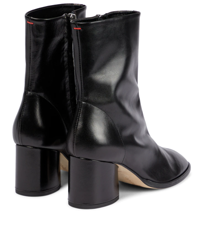 Shop Aeyde Andreia Leather Ankle Boots In Black