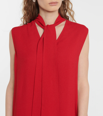 Shop Victoria Beckham Sleeveless Minidress In Crimson Aw21