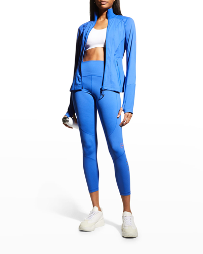 Shop Adidas By Stella Mccartney Truepurpose 7/8 Training Tights In Boblue