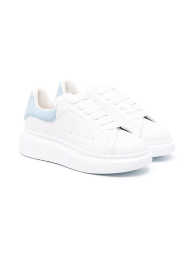 Shop Alexander Mcqueen Alexander Mc Queen Kids Chunky-sole Low-top Sneakers In White