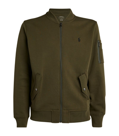 Shop Polo Ralph Lauren Polo Pony Bomber Jacket In Green