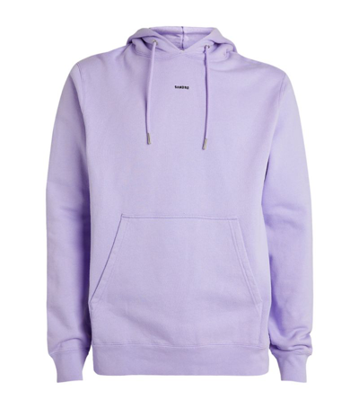 Shop Sandro Logo Hoodie In Purple
