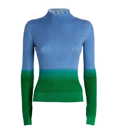 Shop Jw Anderson Merino Wool Sweater In Blue