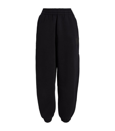 Shop Alexander Wang Logo Sweatpants In Black