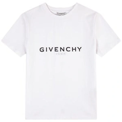 Shop Givenchy White Branded Logo T-shirt