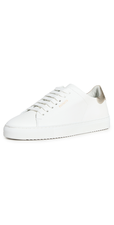 Shop Axel Arigato Clean 90 Contrast Sneakers White/gold