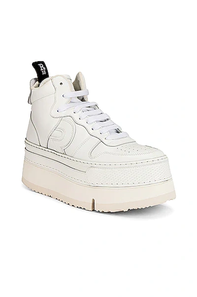 Shop R13 High Top Platform Sneaker In White Leather