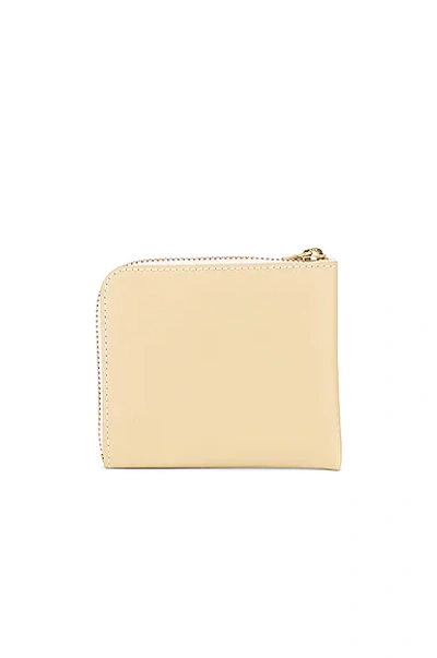 Shop Comme Des Garçons Classic Leather Zip Wallet In White