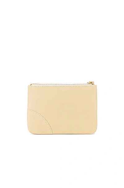 Shop Comme Des Garçons Classic Leather Zip Wallet In White