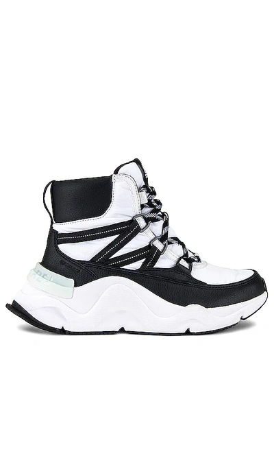 Shop Sorel Kinetic Rnegd Sport Sneaker In Black & White