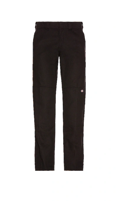 Shop Dickies Flat Front Double Knee Pant In Black