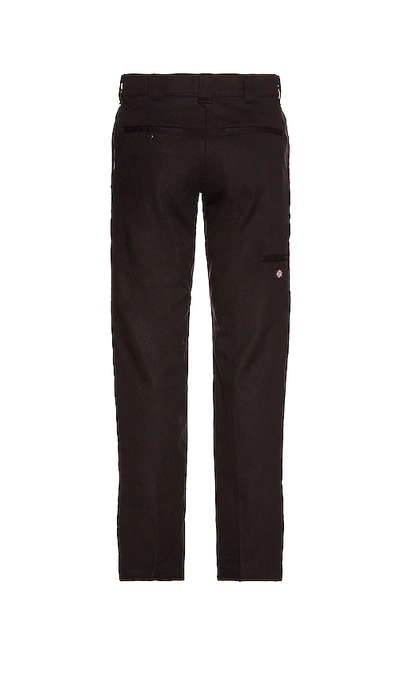 Shop Dickies Flat Front Double Knee Pant In Black