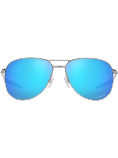 Shop Oakley Contrail Pilot-frame Sunglasses In Silver