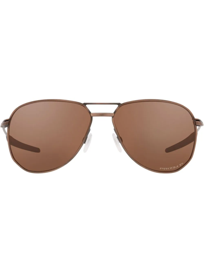 Shop Oakley Contrail Pilot-frame Sunglasses In Brown
