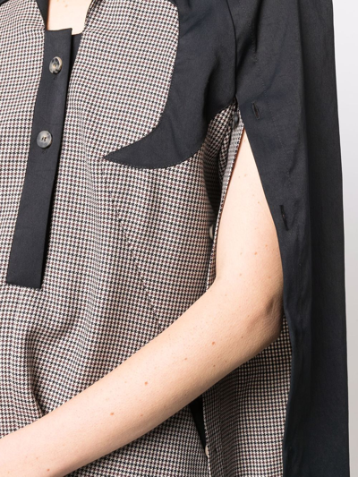 Kiko Kostadinov Black & Beige Stride Pullover Shirt In Nude