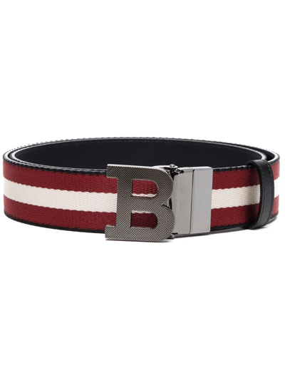 Bally B-Chain Buckled Striped Belt - Farfetch