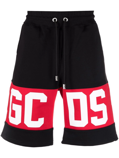 Shop Gcds Logo Track Shorts In Schwarz