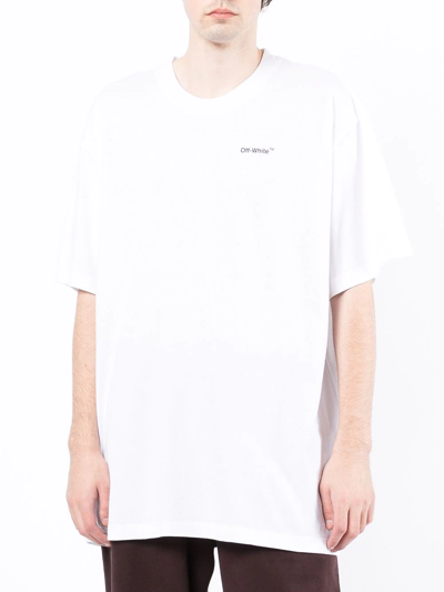 Shop Off-white Arrows-print T-shirt In Weiss