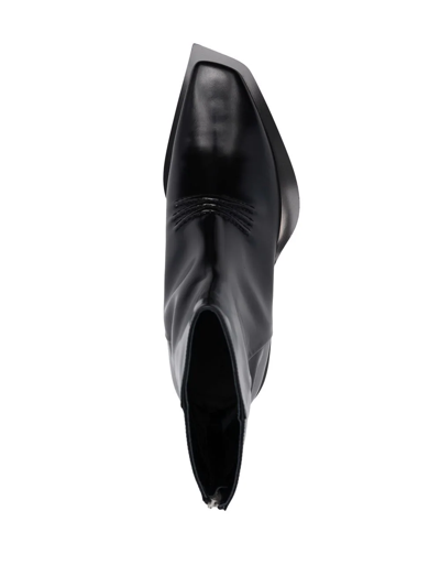 Alyx Leone Leather Ankle Boots In Schwarz