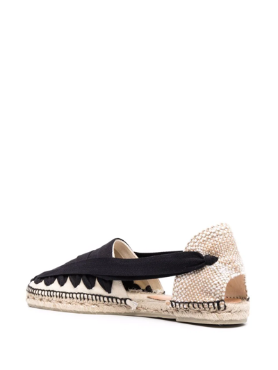 Shop Castaã±er Norman Slip-on Espadrilles In Schwarz