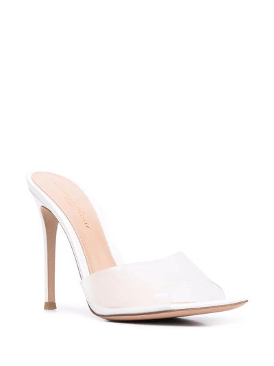 Shop Gianvito Rossi Elle Open-toe Sandals In White