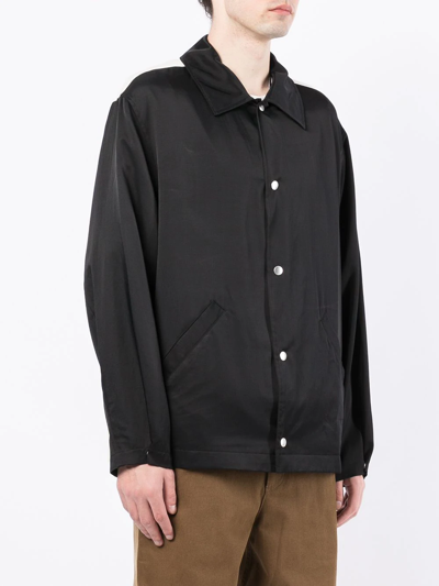 Shop Jil Sander Tiger-print Shirt Jacket In Schwarz