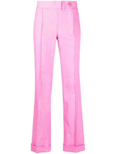 Shop Jacquemus Le Pantalon Fresa Tailored Trousers In Pink