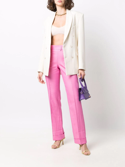 Jacquemus Le Pantalon Fresa Tailored Trousers In Pink
