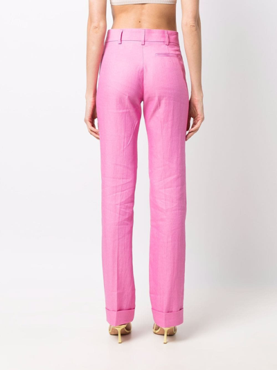 Shop Jacquemus Le Pantalon Fresa Tailored Trousers In Pink