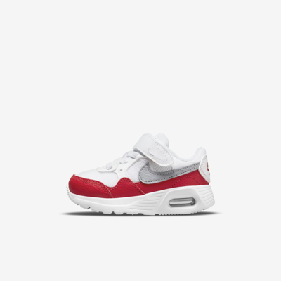 Shop Nike Air Max Sc Baby/toddler Shoes In White,university Red,black,wolf Grey