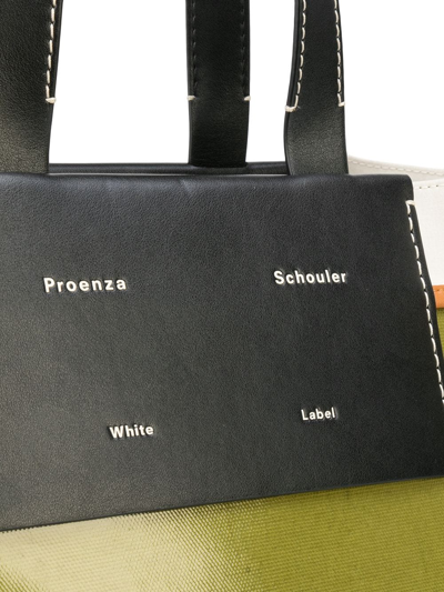 Shop Proenza Schouler White Label Large Morris Coated Tote Bag In Green