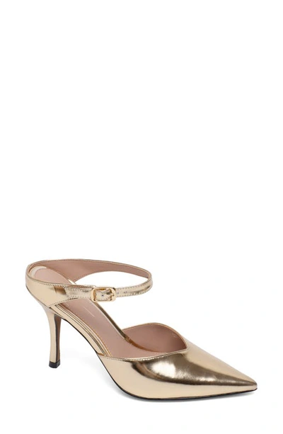 Shop Linea Paolo Yvonne Pointed Toe Mule In Gold