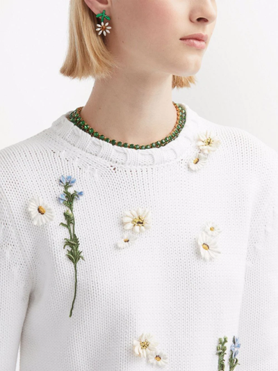花卉刺绣毛衣