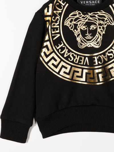 Shop Versace Medusa-print Sweatshirt In Black