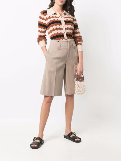 Longchamp Le Pliage Filet Knitted Mesh Cross-body Bag In Neutrals