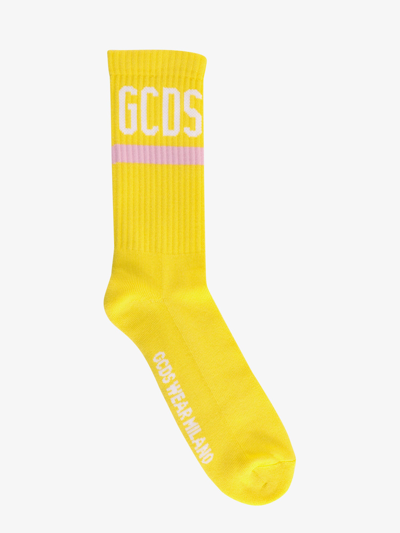 Shop Gcds Socks In Yellow