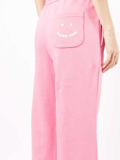 Shop Ps By Paul Smith Straight-leg Track Pants In Pink