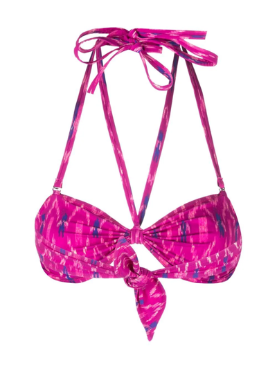 Isabel Marant Étoile Halterneck Bikini Top In Pink
