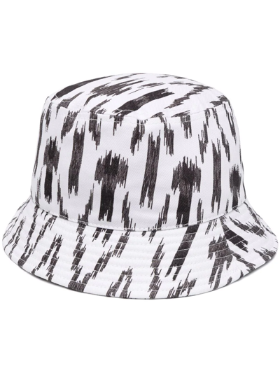 Shop Isabel Marant Embroidered-logo Bucket Hat In Black
