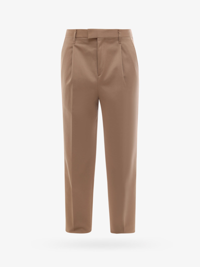 Neil Barrett Cargo Pocket Cuffed Slim Tailored Pants In Neutrals