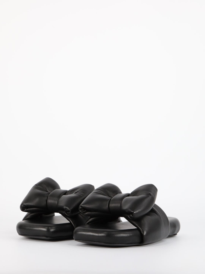 Shop Off-white Padded Nappa Sandals In Black