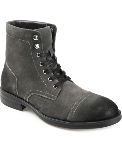 Shop Thomas & Vine Men's Darko Cap Toe Ankle Boot Men's Shoes In Charcoal