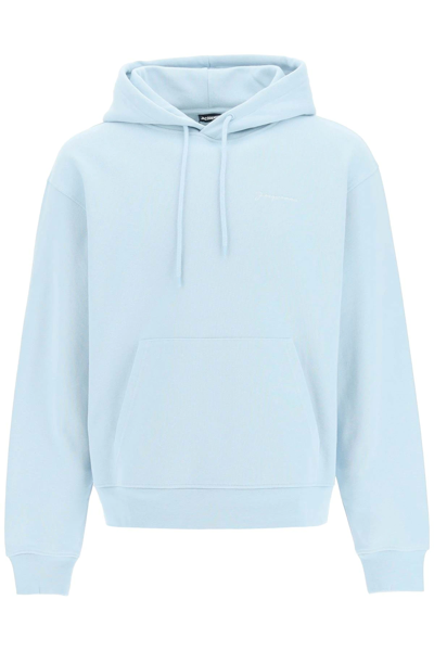 Shop Jacquemus 'le Sweatshirt Brode'' Sweatshirt In Light Blue