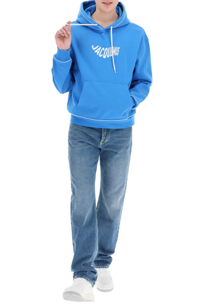 Shop Jacquemus 'le Sweatshirt Vague' Sweatshirt In Blue