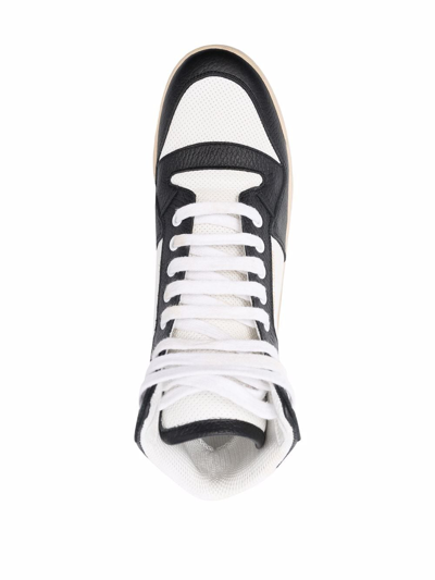 Shop Saint Laurent Sneakers In Blanc Optique Nero B