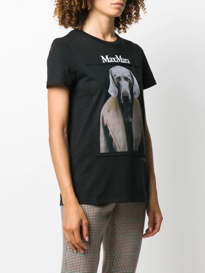 Abetaia Cotton jersey T shirt In Black