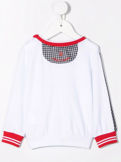 Shop Monnalisa Sylvester-motif Cotton Sweatshirt In White