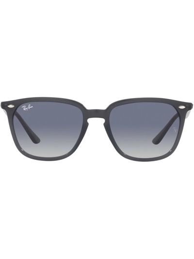 Shop Ray Ban Square-frame Sunglasses In Blue