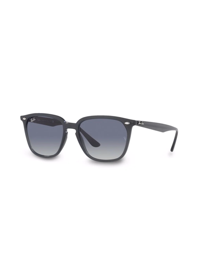 Shop Ray Ban Square-frame Sunglasses In Blue